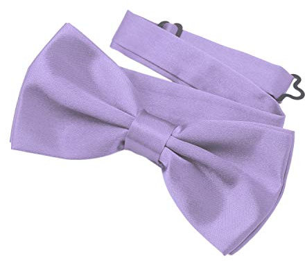 DonDon Pajarita Hombre corbatín lila ya atado ajustable