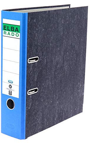 Elba Recycling-Ordner A4, Rado Wolkenmarmor, 8 cm breit, blau, 1 Stück