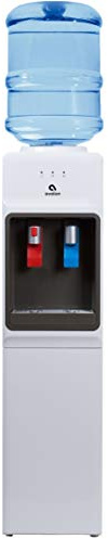 Avalon Top Loading Water Cooler Dispenser - Hot & Cold Water, Child Safety Lock, Innovative Slim Design, Holds 3 or 5 Gallon Bottles - UL Listed