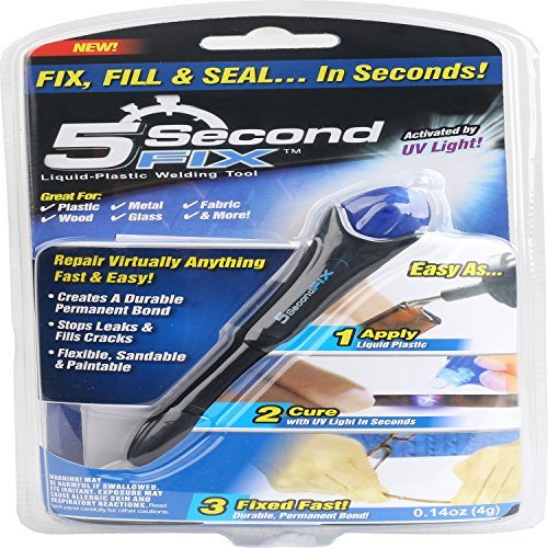 5 Second Fix - Bolígrafo de reparación de luz UV, plástico líquido, pegamento de metal, madera, cristal, herramienta de soldadura