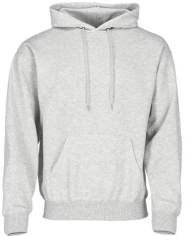 Fruit of the Loom Men's Hooded Pullover Sweatshirt, Heather Grey, X-Large (Brand Size: 56/58)