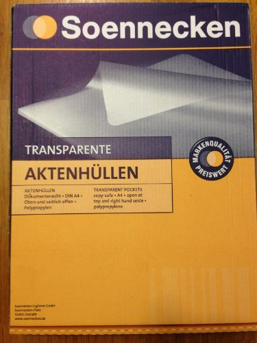 Soennecken Sichthülle 1515 DIN A4 PP transparent 100 St./Pack.