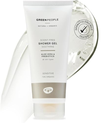 Green People Fragrance Free Shower Gel - SLS, Paraben & Alcohol Free - Hypoallergenic, Vegan, Natural & Organic, 200ml