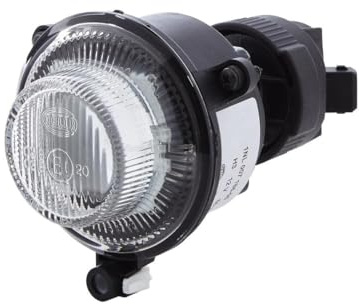 HELLA 1NL 007 186-061 Halógena/DE-Faro antiniebla - 12V - redondo - Montaje - Cristal dispersor con dibujos - Color de tulipa: blanco - derecha/izquierda