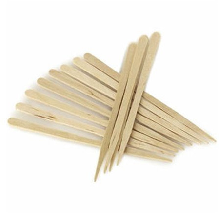 206 Eyebrow Small Wooden Wood Tongue Depressors Spatulas Wax Waxing Tatoo Sticks by Plain