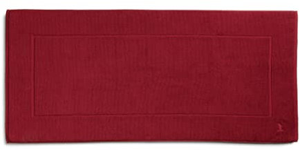 möve Superwuschel Badteppich 60 x 130 cm aus 100% Baumwolle, ruby