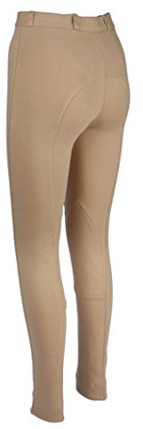 Avon Equine Cotton Childrens Horse Riding Jodhpurs for Boy and Girls 4 Way Stretch Soft Junior Child Equine Jodhpurs Jods (Beige, 30)