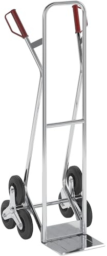 eurokraft | Diable pour escaliers en aluminium | l x p bavette 280 x 185 mm | force 150 kg