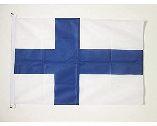 AZ FLAG - Flagge Finnland - 90x60 cm - Finnische Fahne 60 x 90 Cm Aussenverwendung - Flaggen