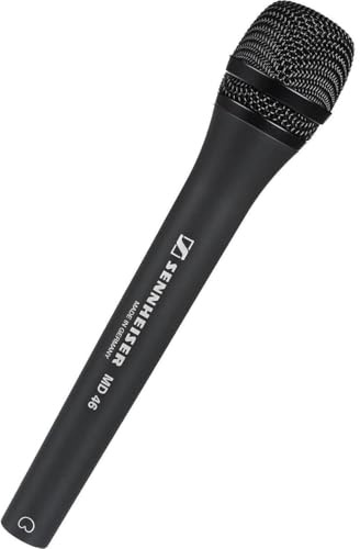 Sennheiser MD 46 cardioid interview microphone,Black