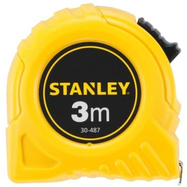 Stanley 0-30-487 Tape Measure, Yellow/Black, 3 m/12.7 mm
