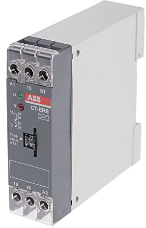 ABB 1SVR Zeitrelais, DIN-Schienen, 0.3 → 30s, 200 → 240 V ac, 24V ac/dc, 1 Kont. Einfach, 1-poliger