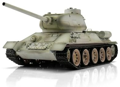 Torro T34/85 RC Panzer 2.4 GHz Profi-Metall BB Schneetarn in Einer Holzkiste