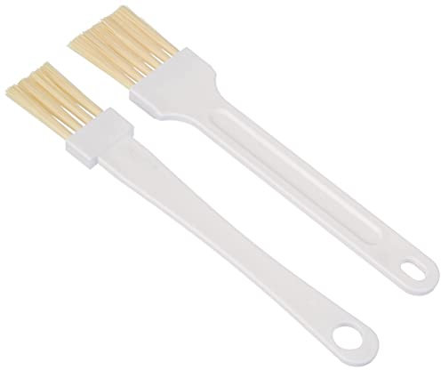 Zenker 2-teiliges Backpinsel-Set, ergonomisch & praktisch, perfekt für Glasuren und Fett, einfach zu reinigen, mit Aufhängeösen - Made in Germany, Braun, 13.74 + 13.74