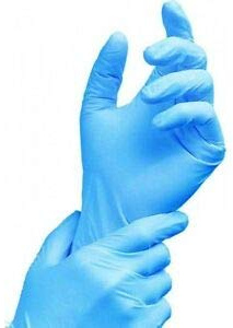 Handsafe Powder-Free Nitrile Gloves Blue Medium Pack of 200 GN90