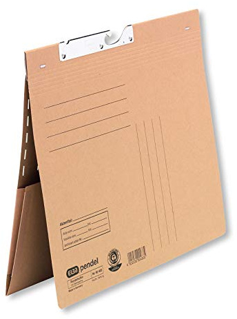 Elba Pendelhefter, kfm. Heftung, 230 g/m² Recyclingkarton, naturbraun, 50 Stück, 100570027