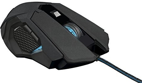Trust Gaming GXT 158 - Ratón para Gaming (láser, con Sensor de 5000 PPP e iluminación LED), Negro, 20324