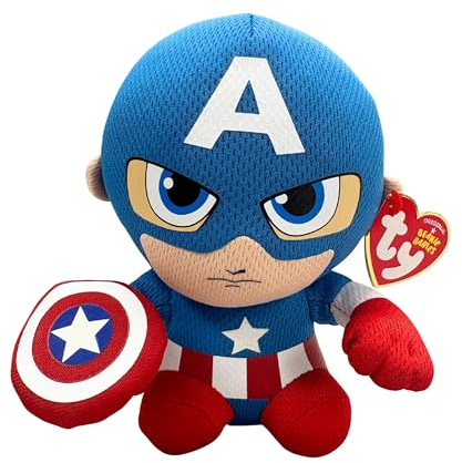 TY Captain America Plüsch Blau/Rot/Weiß One Size