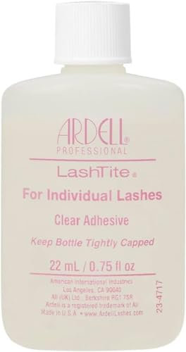 Ardell Pegamento De Pestañas Transparente | Lashtite Adhesive| Clear Adhesive | Para Pestañas Individuales, color Transparente, 22 Unidades, El embalaje puede variar
