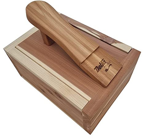 DELFA Boîte en cèdre de cirage de la chaussure complètement rempli avec des produits de Solitaire