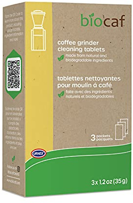 Urnex Full Circle Coffee Grinder Cleaning Tablets - 3 Single Use Packets - Coffee Grinder Cleaner Removes Coffee Residue and Oils