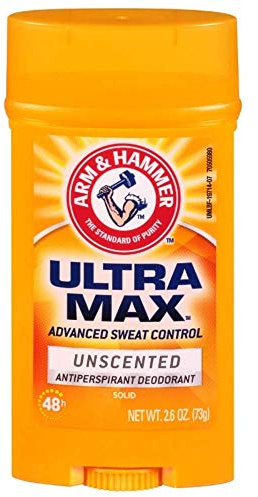 ARM & HAMMER ULTRAMAX Anti-Perspirant Deodorant Invisible Solid Unscented 2.60 oz (Pack of 5)