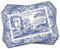 Portmeirion Home & Gifts Italienische Tischsets S/4 (s), MDF, Kork, blau/weiß, L