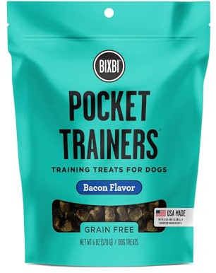 BIXBI Pocket Trainers Bacon 6oz Dog Treats