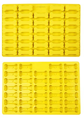 Collory Stampo da forno in silicone con ossa grandi (7cm), stampo da forno con ossa per biscotti per cani e dolcetti per cani, stampo per praline, antiaderente e per alimenti (senza BPA)
