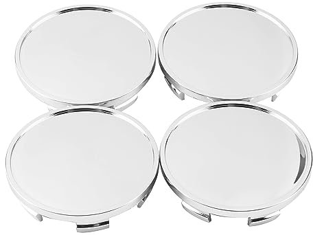 RhinoTuning 4 Stück Radnabenkappen für TSW Nabendeckel OD 65 mm ID 59 mm, Chrom Radnabenabdeckung Geeignet für F150 Mustang Contour Focus Rad, BR3Z-1130-B F8ZZ1030 CL3Z1130 Felgendeckel