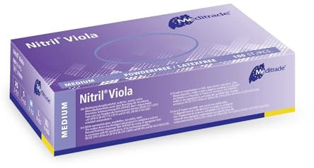 Nitrile® ViolaExamination glove in pure Nitrile violet powderfree Medium (7-75)