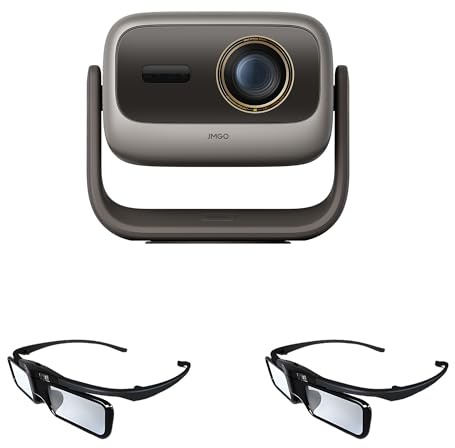 JMGO N3 Ultimate Videoproiettore 4K Triplo Laser +2*Occhiali 3D attivi JMGO