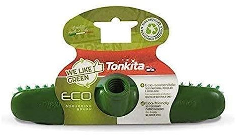 TONKITA | Eco Spazzolone per Pavimenti della Linea We Like Green, Scopa Sottile, Spazzolone per Panno Bagnato e Asciutto, Pulizia del Pavimento - Made In Italy