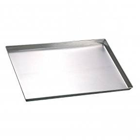 FASA Placca Teglia Rettangolare Bassa Professionale Alluminio per focacce Dolci Forno (30x23cm)