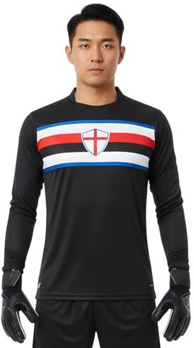 Footex Fußballtrikot Fußballtrikot Modell Typ Schwarzes Sampdorn, Schwarz, L