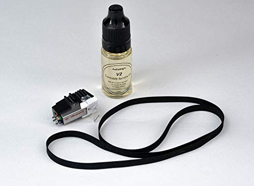 Patron, tonborttagare, styling, nål, drivrem och V2 Super Lube, Refurb Kit för Pioneer PL12D, PL112, PL100X, PL112D, PLA45D, PL115, PL512, PL12E, PL2, PL25, 23, SC