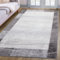 oKu-Tex Teppich Webteppich für Wohnzimmer, Brücke Hellgrau Modern geometrisches Design Öko-Tex 100 Größe 60 x 110 cm 30181grau060110