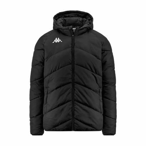 Kappa Abrigo VIANETTO, Abrigo para hombre, Negro, M