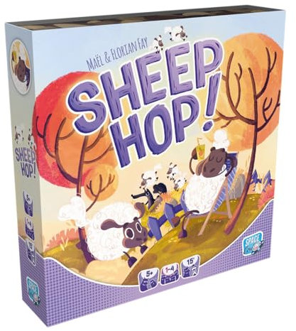 Space Cow, Sheep Hop!, Kinderspiel, Brettspiel, 1-4 Spieler, Ab 5+ Jahren, 15 Minuten, Deutsch