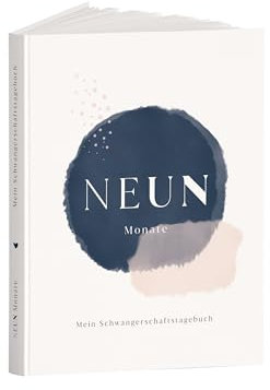 aprilplace® Schwangerschaftstagebuch „Neun Monate“ | Hardcover Tagebuch zum Eintragen | Geschenk für Schwangere und werdende Mütter | Tagebuch Schwangerschaft Fotoalbum Baby Album