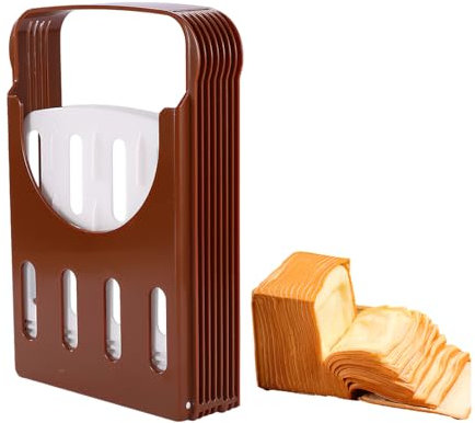 Boxkat Bread Slicer 4 Adjustable Slice Thickness Size Compact Foldable Loaf Sandwich Toast Bread Slicer for Kitchen Slicing Tool Accessories
