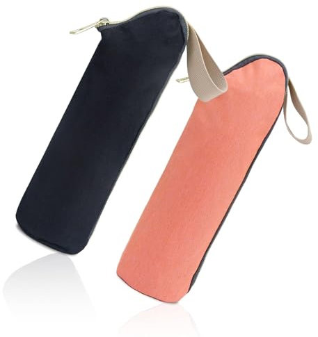 FINELYCR Borsa Termica per Bottiglie, 2 Pezzi con Cinturino e Bottone