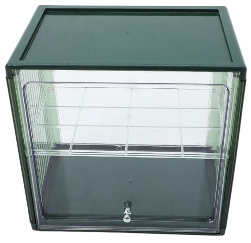 Alipis Double-layer Bread Bin Green Bread Freshness Box for Kitchen Countertop