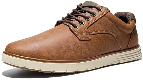 festooning Mens Casual Dress Shoes Loafers for Men Casual Sneakers Shoes Lace Up Comfortable Oxfords Slip on Brown Size 6