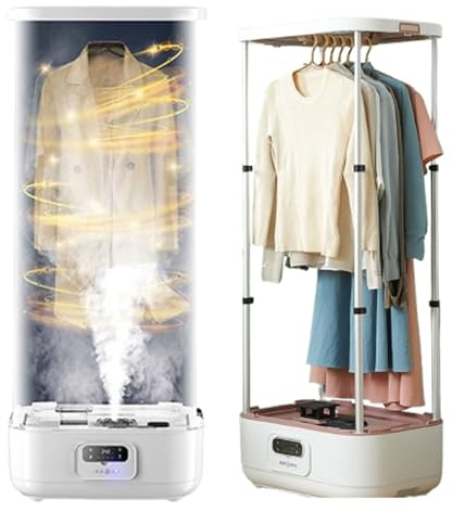 ITETONE Plancha de Vapor Vertical inalámbrica automática de 900 W con Control Remoto y Caja de aromaterapia integrada.