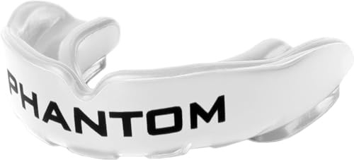 Phantom Mouthguard APEX Protector dental para niños: protector bucal Boil & Bite para deportes de combate, MMA, boxeo y muay thai - Blanco
