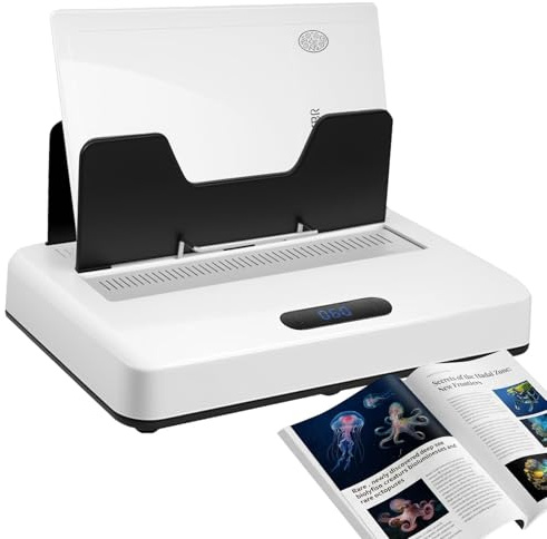 Thermal Binding Machine, Book Binder Machine with 600 Sheets Capacity, No Preheat Time, Digital Touch Panel with Air Cooling, Electric Binder for A4 Letter Size Business Documents, Office