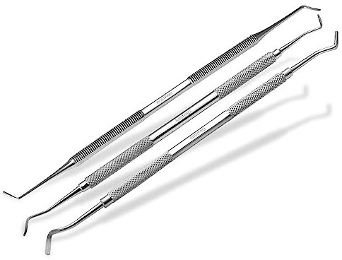 Fußpflegeinstrumente Doppelinstrumente Set 3er Set Eckenheber Profi-Pediküre-Set