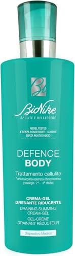 Bionike Defence Body - Crema-Gel Trattamento Anti-cellulite, Azione Drenante e Riducente, per Pelli Sensibili e Intolleranti, Effetto Freddo, Stimola la Circolazione e Contrasta la Cellulite, 400 ml