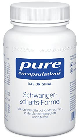 Pure Encapsulations - Schwangerschafts-Formel - Multivitaminpräparat für Frauen - Mit Folsäure, Vitamin A, Jod, Eisen und vielem mehr - Kinderwunsch, Schwangerschaft & Stillzeit - 60 Kapseln